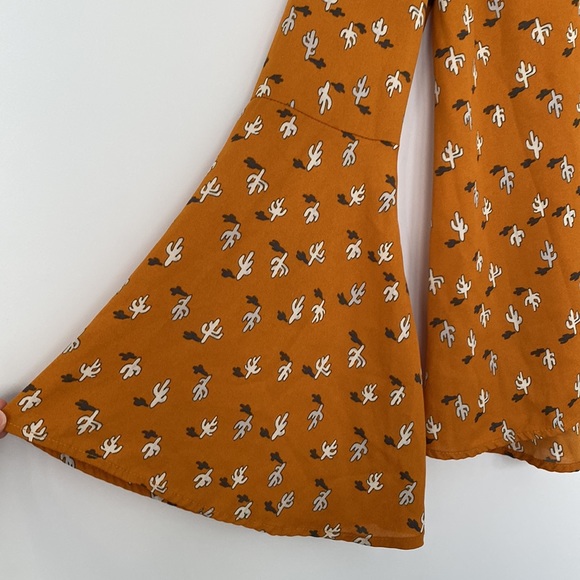 Love Fire Cactus Mustard Yellow Blouse - Picture 3 of 7